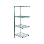 image of Metro Super Adjustable Super Erecta AA316K3 4-Shelf Wire Shelving Add-On Unit, Epoxy - 18" x 24" x 63"
