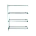 image of Metro Super Adjustable Super Erecta AA356K3 4-Shelf Wire Shelving Add-On Unit, Epoxy - 18" x 48" x 63"
