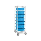 image of Metro APT1C-5MP Super Erecta Adjustable Single-Bay Tote Rack w/ 6 Lug Capacity