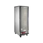 image of Metro C519-HFC-L "Full Height" 1-Door Clear Heated Holding Cabinet, 35 Pan Capacity, Aluminum