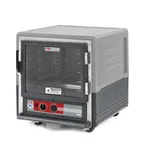 image of Metro C533-HLFC-U-GY Heated Holding Cabinet, Mobile 31-36"H, Alum, Clear Door, 5/10 Pan Capacity 18x26/12x20, 1400W/120V
