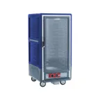 image of Metro C537-HFC-4-BU 3/4 Height 1-Door Clear Heated Holding Cabinet, 14 Pan 18"x26", Aluminum, 2000W