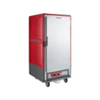 image of Metro C537-HFS-4 3/4 Height 1-Door Solid Door Heated Holding Cabinet, 55"-60" Height, Aluminum, 14 Pan Capacity