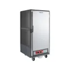 image of Metro C537-HFS-4-GY "3/4 Height" 1-Door Solid Heated Holding Cabinet, 14-Pan 18"x26", Grey Insulation Armour, 2000W
