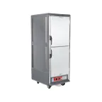 image of Metro C539-HLDS-4-GY "Full Height" 1-Door Solid Dutch Door Heated Holding Cabinet, Grey Insulation Armour, 18-Pan or 34-Pan, 67-72"H, 1440W, 120V
