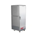 image of Metro C539-HLFS-U-GY "Full Height" 1-Door Solid Heated Holding Cabinet, 18-Pan (18"x26") or 34-Pan (12"x20"x2.5") Capacity, Aluminum & Polymer Finish, 1440W, 200°F