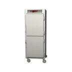 image of Metro C569-SDS-L Full Height 1-Door Solid Dutch Door Heated Holding Cabinet, 34-Pan 18"x26", 304 Stainless Steel, 2000W, ENERGY STAR