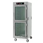 image of Metro C589-SDC-LPDS Full Height 4-Door Heated Holding Cabinet, Dutch Glass & Solid Doors, 2000W, 304 Stainless Steel