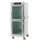 image of Metro C589L-SDC-UPDS Full Height 4-Door Heated Holding Cabinet, Stainless Steel, 17 Pan Capacity, 1440W, Dutch Glass & Solid Doors