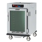 image of Metro C595L-SFC-UPFS Half Height Pass-Thru Heated Holding & Proofing Cabinet, Clear / Solid Doors