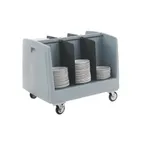 image of Metro DSD11 Blue Polymer Dish & Tray Cart, Side-Load, 38x32x28, 60 Dishes/Cart, NSF, Microban