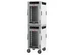 image of Metro HBCN16-DC-M 2-Section Heated Holding Cabinet, 2-Door, Clear Door, 61"-66"H, 32 Pan Capacity