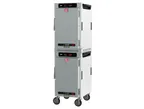 image of Metro HBCN16-DS-M 2-Section Heated Holding Cabinet, 2-Door, Solid Door, 61-66" Height, 32 Pan Capacity