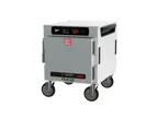 image of Metro HBCN4-DS-UC HotBlox 4-Pan Undercounter Heated Holding Cabinet, 1-Section, Solid Door, Stainless Steel Finish