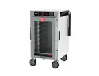 image of Metro HBCN8-ACPS-M HotBlox Insulated Holding Cabinet, Mobile, 8-Pan, Clear Front & Solid Rear Door, 120V, 875W