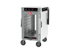 image of Metro HBCN8-DCPC-M HotBlox Holding Cabinet, 8-Pan, Mobile, Pass-Thru, Clear Doors, 120V 875W