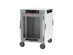 image of Metro HBCW8-AC-M "Half Height" 1-Door Clear Heated Holding Cabinet, 875W, Aluminum