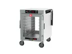 image of Metro HBCW8-ACPC-M HotBlox "8 Pan" Heated Holding Cabinet, Mobile, Pass-Thru, Clear Doors, 120V 875W