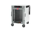 image of Metro HBCW8-ACPS-M HotBlox Insulated Holding Cabinet, Mobile, 8-Pan Capacity, Clear Front & Solid Rear Door, 120V 875W