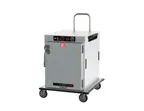 image of Metro HBCW8-AS-T "Half Height" 1-Door Solid Heated Holding Cabinet, 8 Pan, 875W, 120V, 31"-36" Ht, All Aluminum