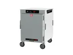 image of Metro HBCW8-DS-M "Half Height" 1-Door Solid Heated Holding Cabinet, 8-Pan Capacity, Aluminum, 875W, 120V