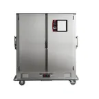 image of Metro MBQ-200D 2-Door Stainless Steel Heated Banquet Cabinet, 200 Plate Capacity, 1650W, Casters