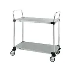 image of Metro MW104 Super Erecta MW Standard Duty Utility Cart w/ 2 Solid Shelves - 18" x 30" x 38"