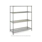 image of Metro N536K3 Super Erecta 4-Shelf Wire Stationary Shelving Starter Unit, Epoxy - 24" x 36" x 63"