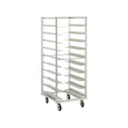 image of Metro RD27N 10 Pan Aluminum End Load Oval Tray Pan Rack, Assembled, 6" Bottom Load Slides
