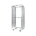 image of Metro RD33N 20 Pan Aluminum Mobile Side Load Bun / Sheet Pan Rack with 3" Bottom Load Slides