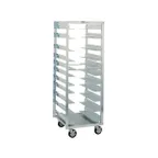 image of Metro RD78N 13 Pan Mobile Adjustable End Load Bun / Sheet Pan Rack w/ 4-1/2" Bottom Load Slides