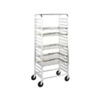 image of Metro RT3318N 18 Pan Aluminum Mobile Side Load Bun / Sheet Pan Rack, Unassembled
