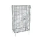image of Metro SEC33S Stainless Steel Stationary Wire Security Shelving Unit, 38 1/2" x 21 1/2" x 66 13/16"
