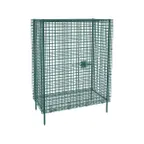 image of Metro SEC53K3 Super Erecta Metroseal Green Epoxy Stationary Security Unit, 27.25" x 38.5" x 66.8"