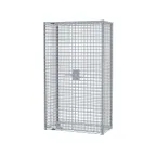 image of Metro SEC53S-SD Super Erecta Stainless Steel Security Unit, 40-3/4W x 27-1/4D x 62H, Mobile, No Shelves, NSF