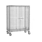image of Metro SEC55EC Super Erecta Chrome Mobile Wire Security Shelving Unit, 27.25" x 52.75" x 67.9"