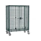 image of Metro SEC55EK3 Super Erecta Mobile Security Unit w/ Metroseal Green Epoxy, 27.25" x 52.75" x 67.9"
