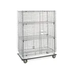 image of Metro SEC55LCQ QwikSLOT Heavy-Duty Mobile Security Unit, Chrome, 28" x 50.5" x 68.4"
