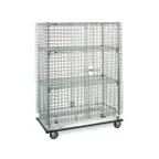 image of Metro SEC55S Super Erecta Stationary Wire Security Unit, Stainless Steel, 27.25" x 50.5" x 66.8"