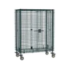 image of Metro SEC55VK3 Super Erecta Mobile Security Unit, Metroseal Green Epoxy, 27.25" x 52.75" x 68"