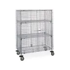 image of Metro SEC56EC Super Erecta Mobile Wire Security Shelving Unit, Chrome, 27.25" x 65" x 67.9"