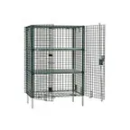 image of Metro SEC56K3 Super Erecta Stationary Security Unit, Metroseal Green Epoxy, 62 1/2" x 27 1/4" x 66 13/16"