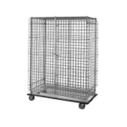 image of Metro SEC56LK3 Super Erecta Heavy-Duty Metroseal Green Epoxy Mobile Security Shelving Cabinet