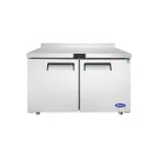 image of Atosa USA MGF8409GR 48" 2-Section Worktop Refrigerator w/ 2 Doors, 13.4 cu. ft.