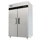 image of Migali C-2F-HC 51.7" 2-Solid Door Reach-In Freezer, Top Mounted, 43.2 cu. ft., Stainless Steel