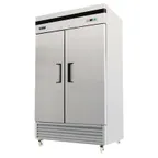 image of Migali C-2RB-35-HC 39" 2-Section Reach-In Refrigerator w/ 2 Solid Doors, Bottom Mount, 35 cu. ft.