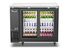 image of Migali C-BB48SG-HC Bar Cooler, 48.75"W x 24.5"D x 35.7"H, 2 Glass Doors, Black, R290 Refrigerant