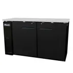 image of Migali C-BB60-HC 60" Two Section Back Bar Cooler with Solid Door, 15.8 cu. ft.