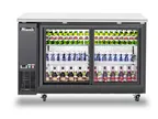 image of Migali C-BB60SG-HC Cooler 60.75"W x 25.75"D x 35.7"H Black, Glass Doors, Temp,LED, R290, 115V 2.8A