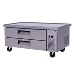 image of Migali C-CB52-60-HC 60" 2 Drawers Refrigerated Equipment Stand/Chef Base, 10.4 cu. ft.